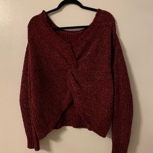 Woven Heart Knot Sweater